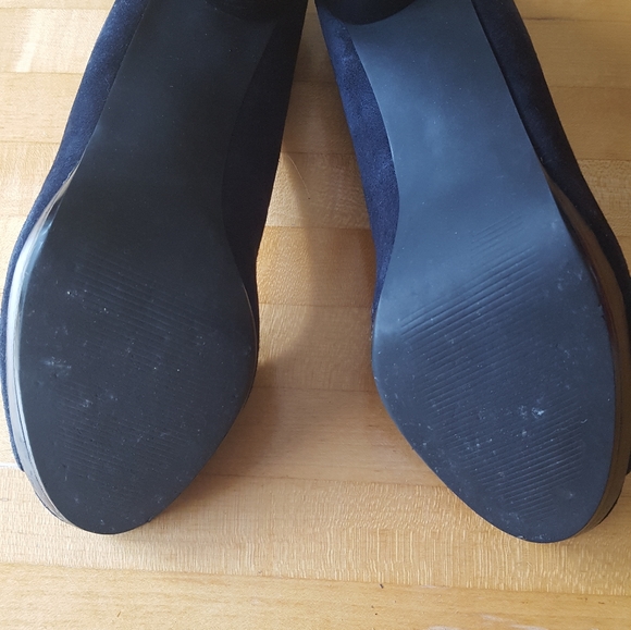 Style Co suede peep toe heels - Picture 6 of 6